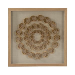 Abstract Rolled Wood Wall Art