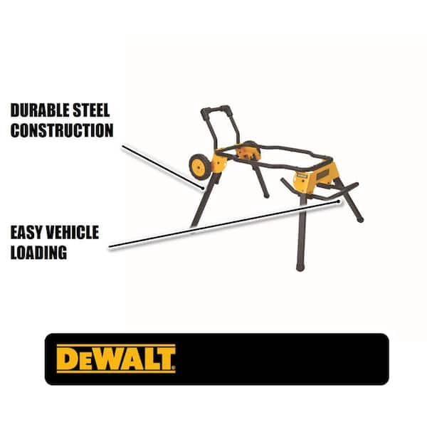 DEWALT DWE74911 31.5 lbs. Rolling Table Saw Stand - 2