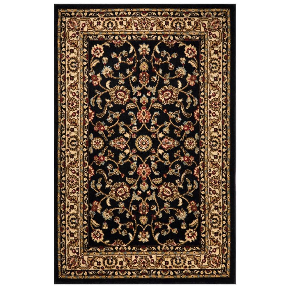 TrafficMaster Hercules Black 3 ft. x 5 ft. Indoor Utility Rug 596118 - The  Home Depot