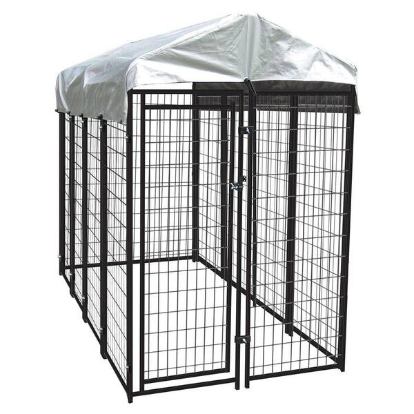 Lucky Dog 4 ft. x 8 ft. x 6 ft. Uptown Welded Box Kennel
