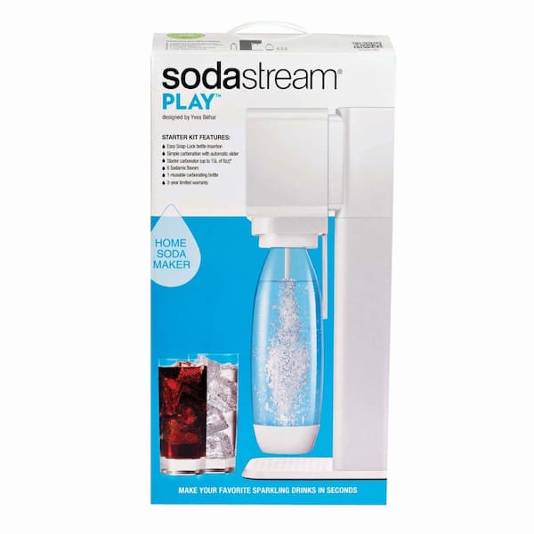 SodaStream Play Home Soda Maker Starter Kit in White