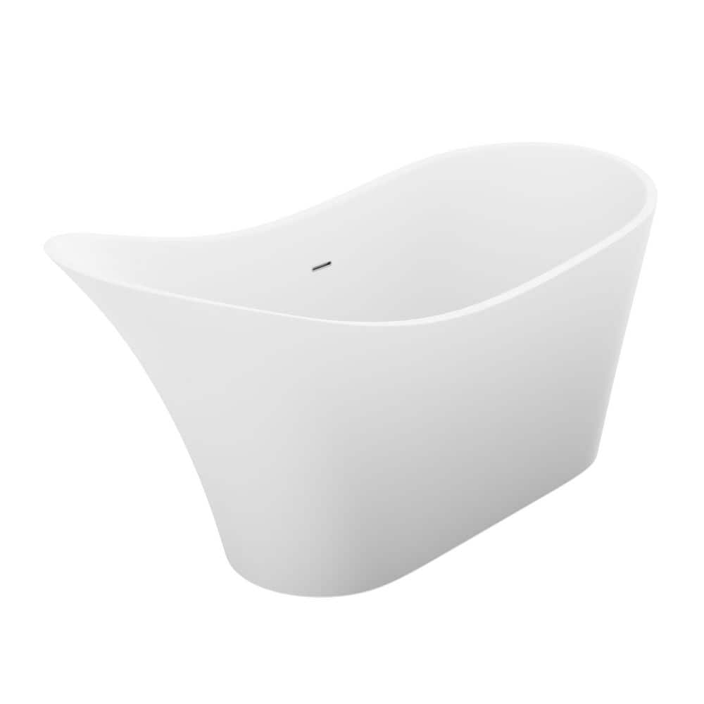 ANZZI Tuasavi Series 68 in. x 29 in. Flat Bottom Solid Surface