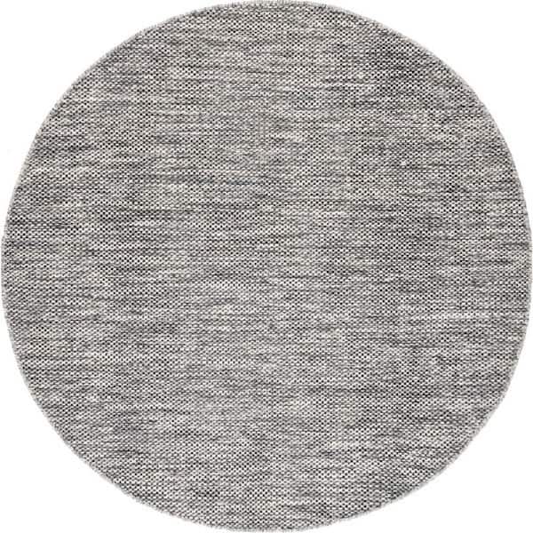 6 ft. x 6 ft. Gray Wisniewski Indoor Round Rug