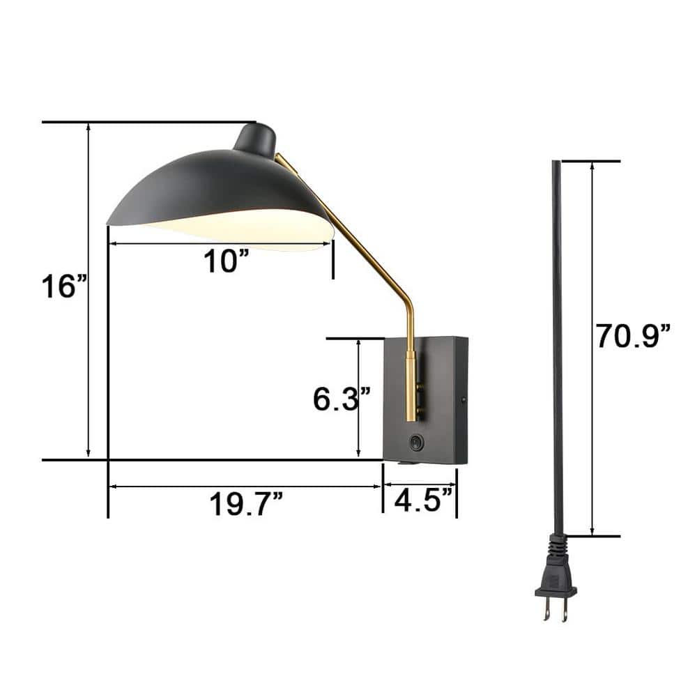 Barn Light Matte Black Swing Arm Wall Sconce