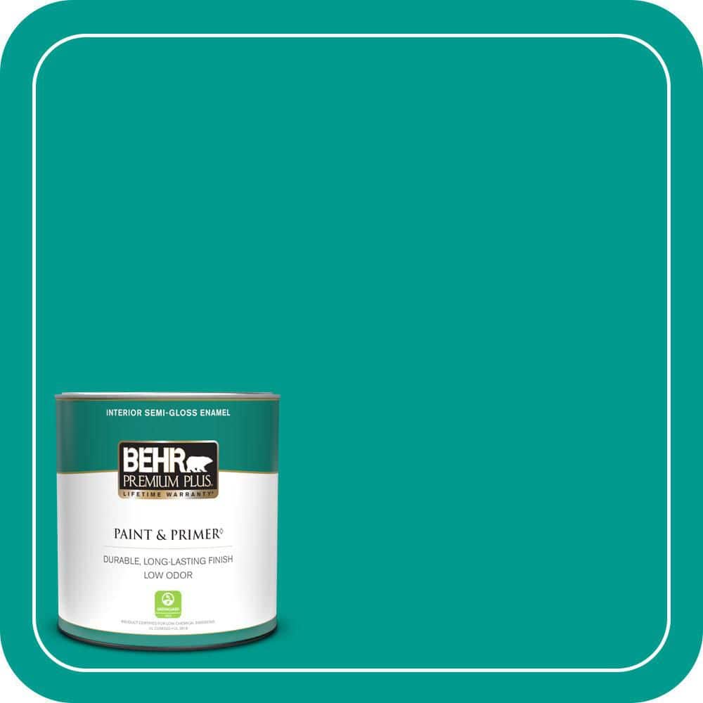 1 qt. #P450-6 Tropics Semi-Gloss Enamel Low Odor Interior Paint & Primer price history on PriceWatchPro