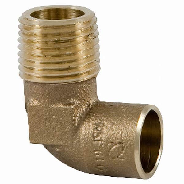 Everbilt 1/2 in. Forged Bronze 90-Degree C x M Elbow