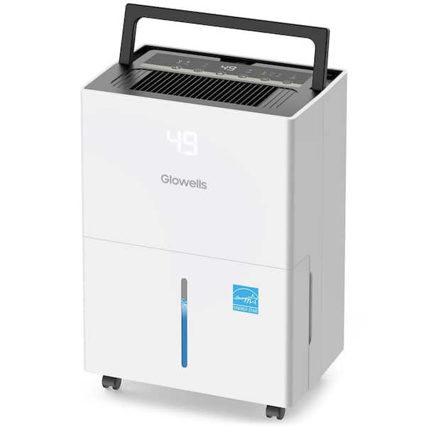 80 pt. 5500 sq.ft. Dehumidifier in White with Drain Hose, with Smart Humidity Control, Auto Defrost