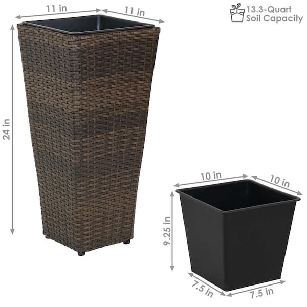 SRL . SQUARE P-PLANT PO SとLの2個セット 園芸用品