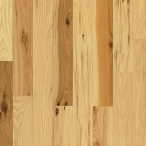 Bruce Country Natural Hickory 3 4 In Thick X 1 Wide Varying Length Solid Hardwood Flooring 22 Sq Ft Case C0710 The Home Depot Bruce Country Natural Hickory 3 4 In