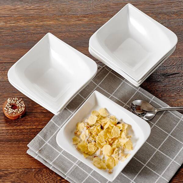 MALACASA Series Elisa Porcelain Bowl Set Rice Salad Fruit Cereal