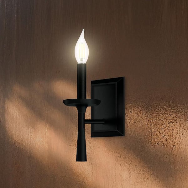 40-Watt Equivalent BA10 E12 Candelabra Dimmable Filament CEC Clear Chandelier LED Light Bulb Bright White 3000K(24-Pack)