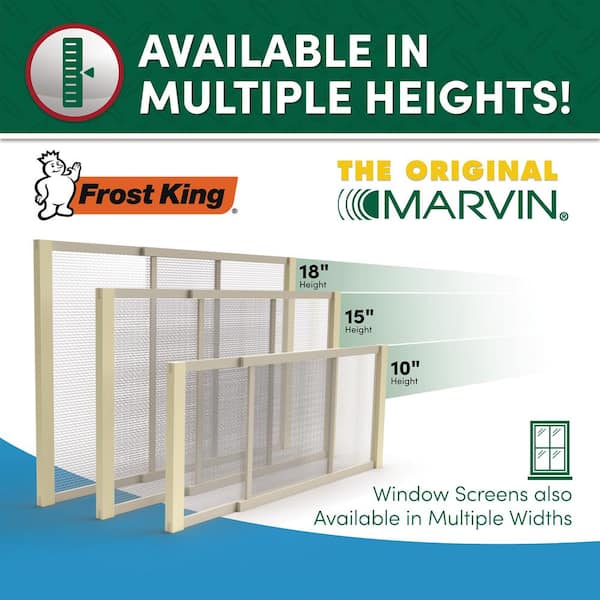 W B Marvin 19 - 33 in. W x 10 in. H Clear Wood Frame Adjustable