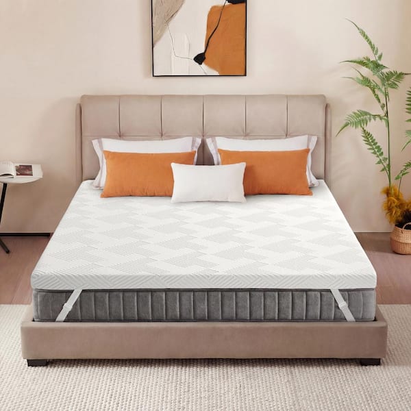 3 Inch Twin Gel Memory Foam Mattress Topper Twin,Cooling with Removable & Washable Bamboo Cover,Extra Firm