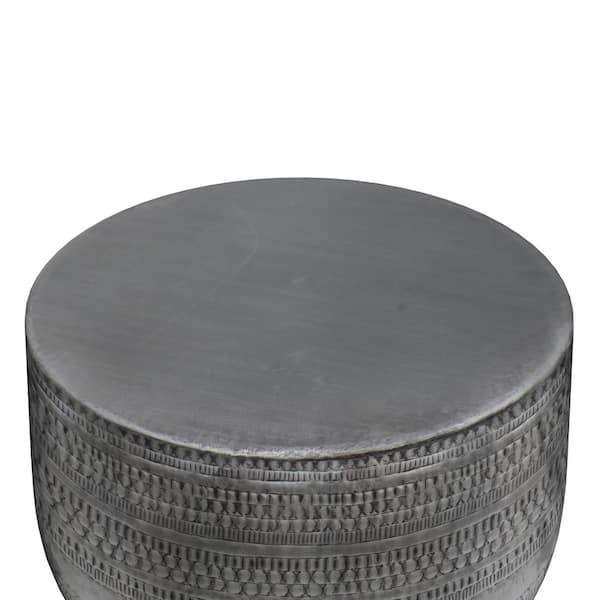 Simpli Home Johnsen Boho 30 in. Wide Metal Coffee Table in Antique Silver, Fully  Assembled AXCMCJOH-AS The Home Depot