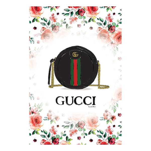 VENICE BEACH Collections Glam Fashion Purse Bag by Fairchild Paris 1-Piece Unframed Abstract Poster Art Print 20 in. x 30 in.