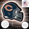 Evergreen Chicago Bears Helmet 19 in. x 15 in. Plug-in LED Lighted Sign  8LED3805HMT - The Home Depot