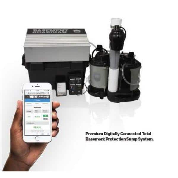 Wayne 1/2 HP Cast Iron Wi-Fi Connected Sump Pump