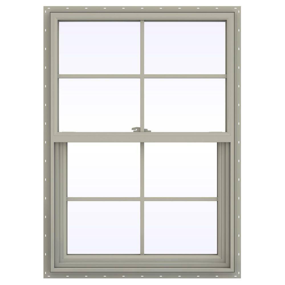JELD-WEN 29.5 in. x 47.5 in. V-2500 Series Desert Sand Vinyl