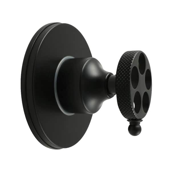 Webb 1/2 in. Single-Handle 1-Hole Wall Mount 3-Way Diverter Valve with Trim Kit in Matte Black