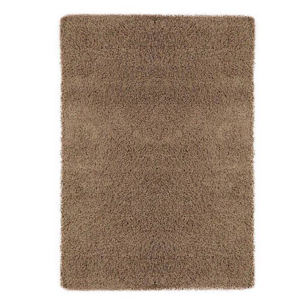 Sweet Home Stores Cozy Shag Collection Beige 7 ft. x 9 ft. Indoor Area Rug