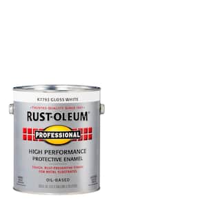 1 gal. High Performance Protective Enamel Gloss White Oil-Based Interior/Exterior Paint (2-Pack)