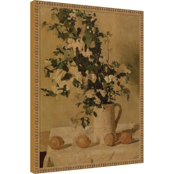 Bradford "Flowers and Lemons" by Nostalgia Prints Floral Framed Art Print 25 in. x 19 in.