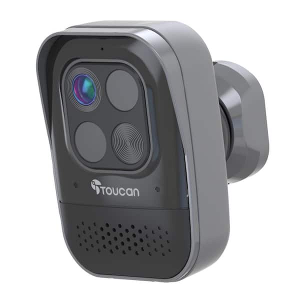 Pro Wireless Outdoor Smart Battery Operated Security Camera Wi-Fi Night Vision 2-Way Talk Live View - Black