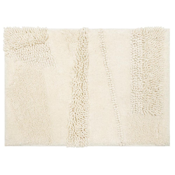 Mohawk Home Composition Parchment 17 in. x 24 in. Cotton Bath Mat