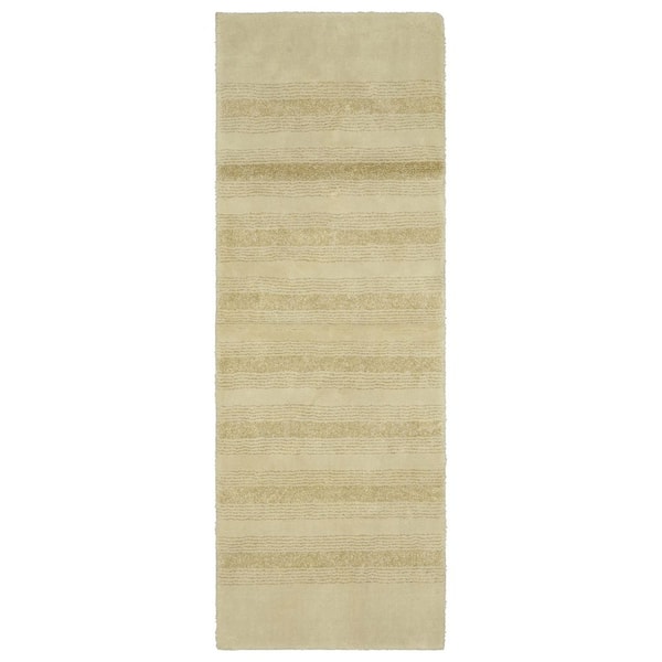 Garland Rug Essence Linen 22 in. x 60 in. Washable Bathroom Accent Rug