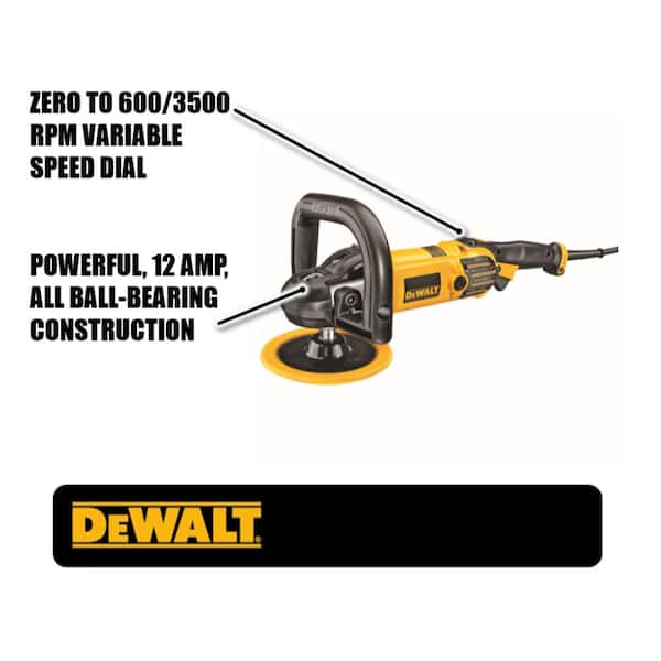 DEWALT 12 Amp 7 in./9 in. Variable Speed Polisher with Soft Start