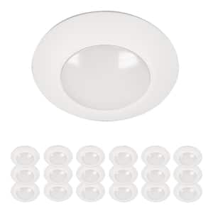 HLCE 4 in. LED Surface Mount Disk Light 60-Watt Equivalent 700lm, 3000K, 18-Pack, Title 20 Compliant