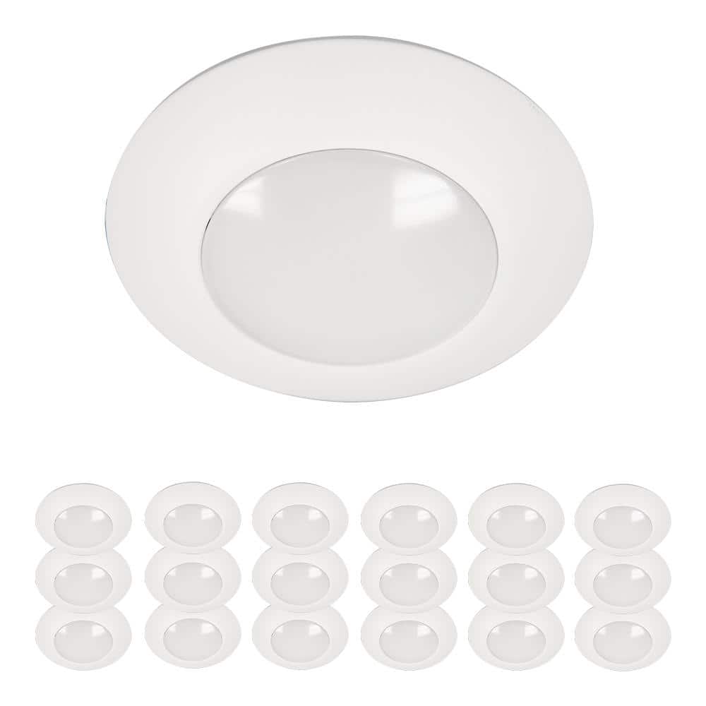 HALO HLCE 4 in. LED Surface Mount Disk Light 60-Watt Equivalent