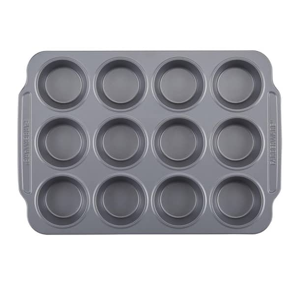 Farberware Steel 4-Piece Nonstick Muffin Pan and Cake Pan Set