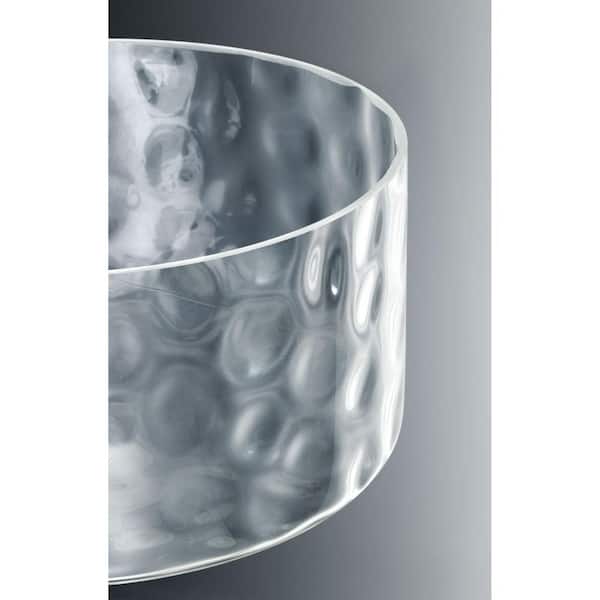 Progress Lighting Caress 3-Light Clear Water Glass Luxe Bath Vanity Light  Polished Nickel P3077-104WB