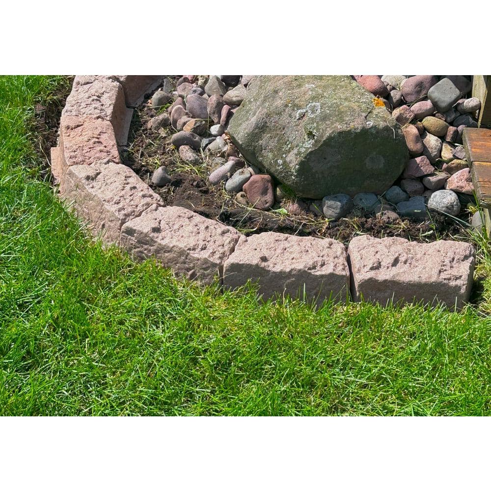 Autumn Bluff Multicolor Polyethylene Curved Edging Stone Set