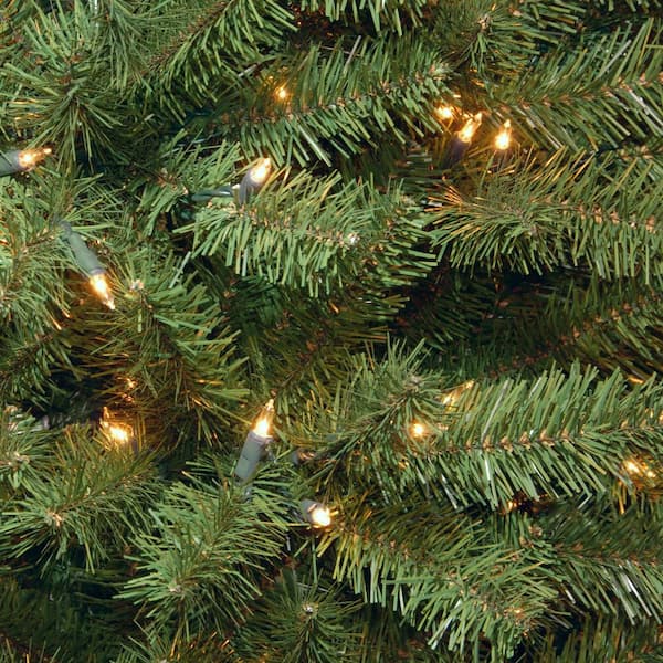 National Tree Company 10 ft. North Valley Spruce Slim Artificial Christmas  Tree with Clear Lights NRV7-358-100 - The Home Depot