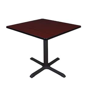 Bucy Mahogany Square 36 in. Breakroom Table