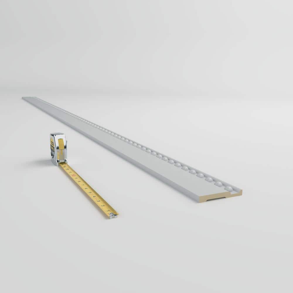 Primed Geometric Polyurethane Baseboard Moulding Sample