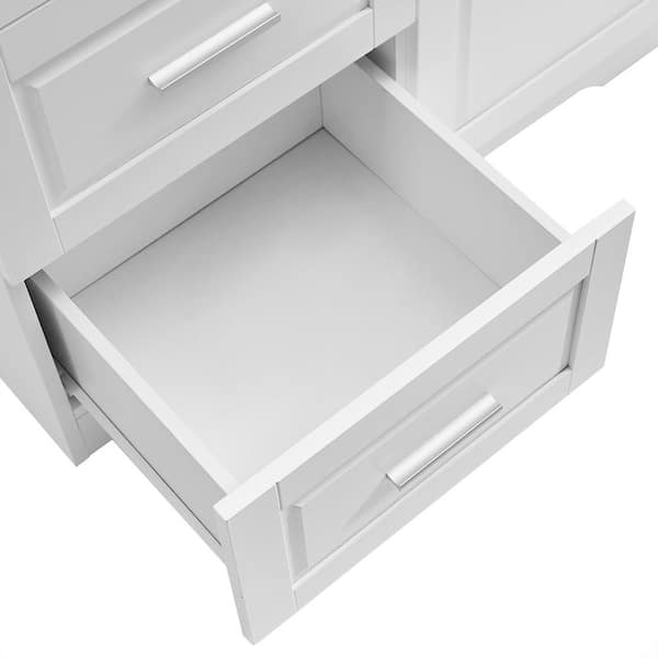 Polibi 19.60 in. H Wx32.60 in. H Dx62.20 in. H White Tall