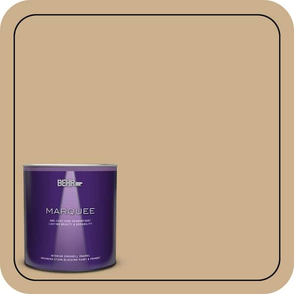 BEHR MARQUEE 1 qt. #PPU7-20 Raffia Ribbon One-Coat Hide Eggshell Enamel Interior Paint & Primer