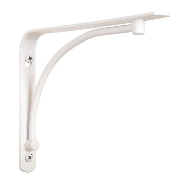 JOHN STERLING Manchester 8 in. x 6 in. Warm White 50 lb. Decorative Shelf Bracket