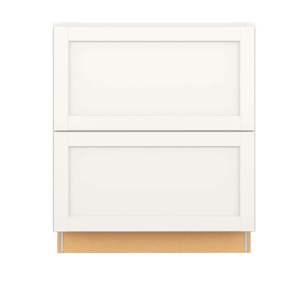 Westfield Feather White Shaker Stock Assembled Drawer Base Kitchen Cabinet (30 in. W x 23.75 in. D x 35 in. H) price history on PriceWatchPro
