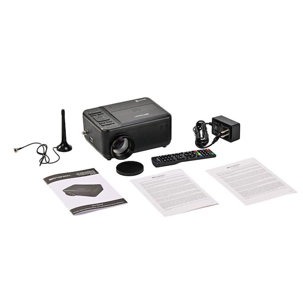 Emerson 1280 x 720p, 120 in. Home Theater LCD Projector with Built