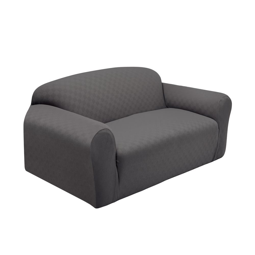 Stretch Sensations Grey Newport Loveseat Stretch Slipcover NEWLOVEGREY