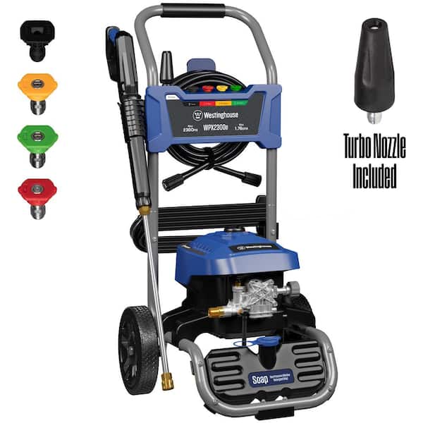 Westinghouse 2300 PSI 1.76 GPM 13 Amp Cold Water Electric Powered Pressure Washer with Turbo Nozzle and 5-Quick Connect Tips