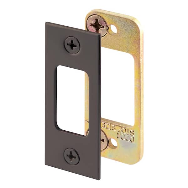 PrimeLine 11/16 in. x 11/4 in. Classic Bronze Finished Steel Security