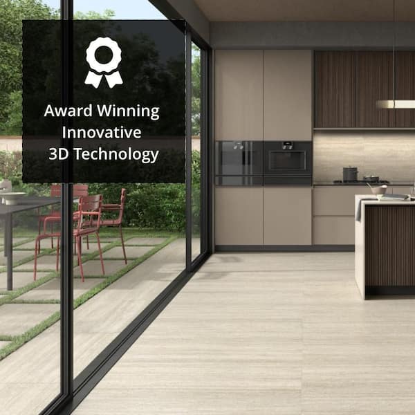 Corvina Lucera 24 in. x 48 in. Matte Porcelain Limestone Look Floor and Wall Tile (32 cases/512 sq. ft./Pallet)