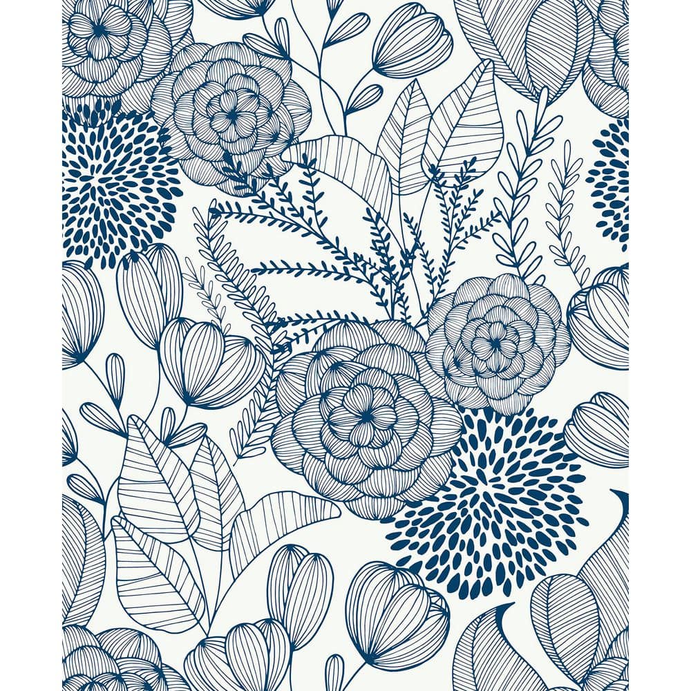 Hazel Navy Peel and Stick Wallpaper price history on PriceWatchPro