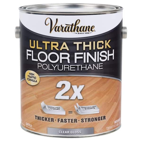 Varathane 1 Gal. Clear Gloss Ultra Thick 2X Water-Based Floor Polyurethane (2-Pack)