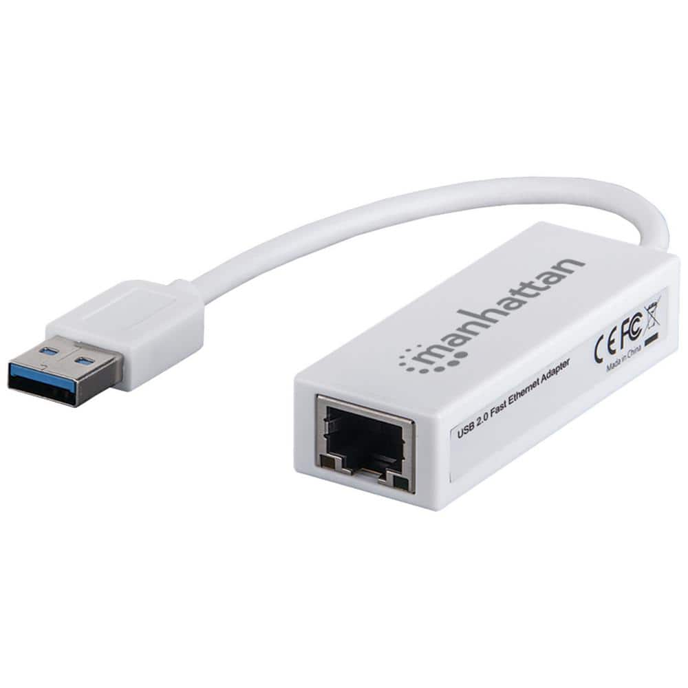Adaptateur USB 2.0 Fast Ethernet 10/100 Mbit Blanc